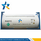 R407C OEM เย็น 99.8% บริสุทธิ์ R407C สารทำความเย็นผสมผสานสำหรับระบบเครื่องปรับอากาศ
