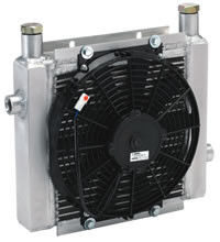 แผ่นอลูมิเนียมครีบแอร์คูลเลอร์น้ำมันไฮดรอลิน้ำมัน Heat Exchanger DC12V / DC24V