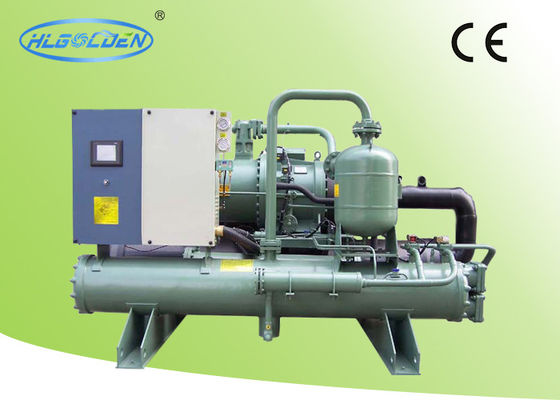3827KW ดับเบิลคอมเพรสเซอร์ R407C ชิลเลอร์น้ำอุตสาหกรรมสำหรับเครื่องปั้น