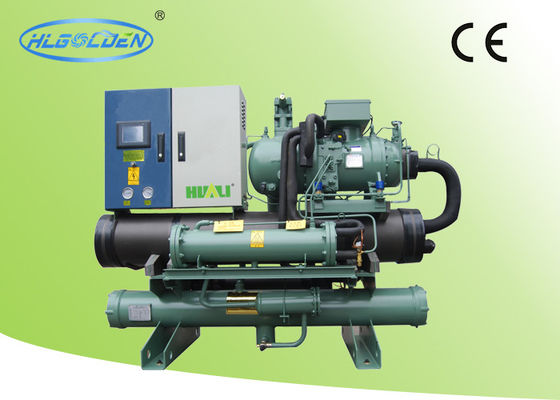 3827KW ดับเบิลคอมเพรสเซอร์ R407C ชิลเลอร์น้ำอุตสาหกรรมสำหรับเครื่องปั้น