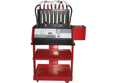 เครื่อง 8 สูบหัวฉีดน้ำมันเชื้อเพลิงเครื่องทำความสะอาดและการทดสอบ WDF-8H วาล์วท่อระบายน้ำด้วยตนเอง