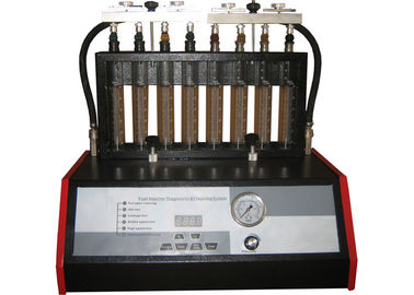เครื่อง 8 สูบหัวฉีดน้ำมันเชื้อเพลิงเครื่องทำความสะอาดและการทดสอบ WDF-8H วาล์วท่อระบายน้ำด้วยตนเอง
