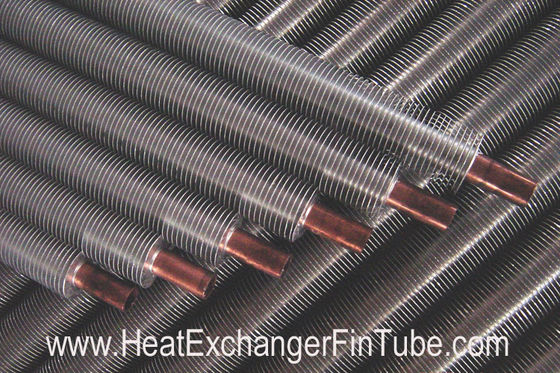 B111 คูเปอร์และโลหะผสมทองแดงหลอดแข็งอัด Bimetallic Condenser ครีบแจ้ง