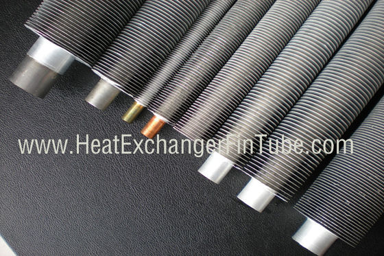 B338 Gr  2 SMLS ไทเทเนียมหลอดเกลียวลูมิเนียมอัด Fin Tube 1.245mmWT